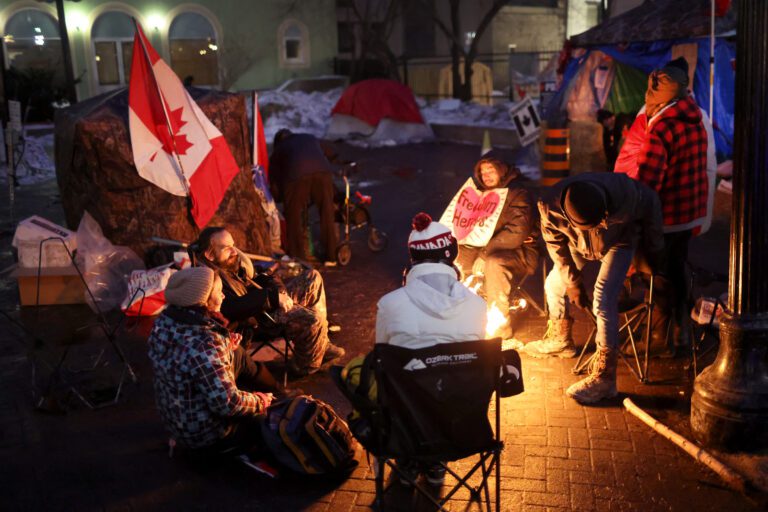 Banks freeze accounts tied to trucker protest