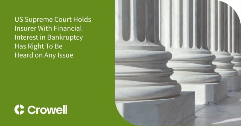 Insurer's rights in bankruptcy proceedings affirmed by supreme court