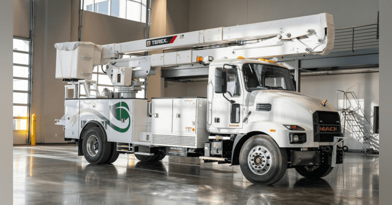 Terex and mack collaborate on innovative electric bucket truck