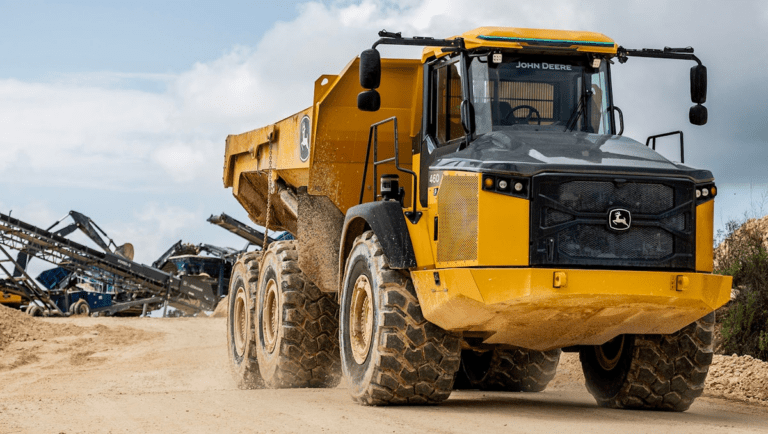 Unveiling the future: john deere's autonomous dump truck in action