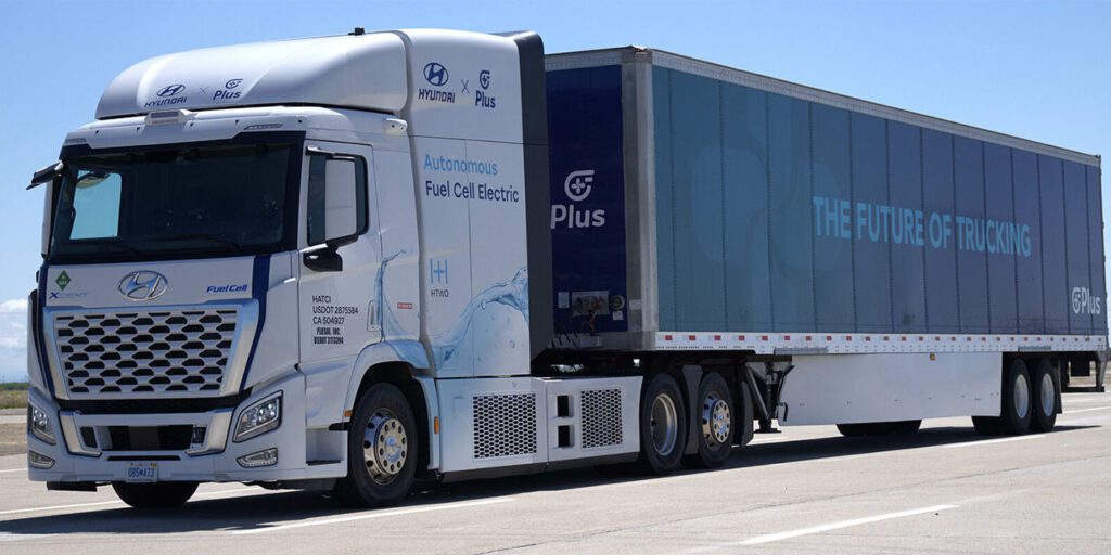 Hyundai and plus forge partnership for hydrogen powered trucks