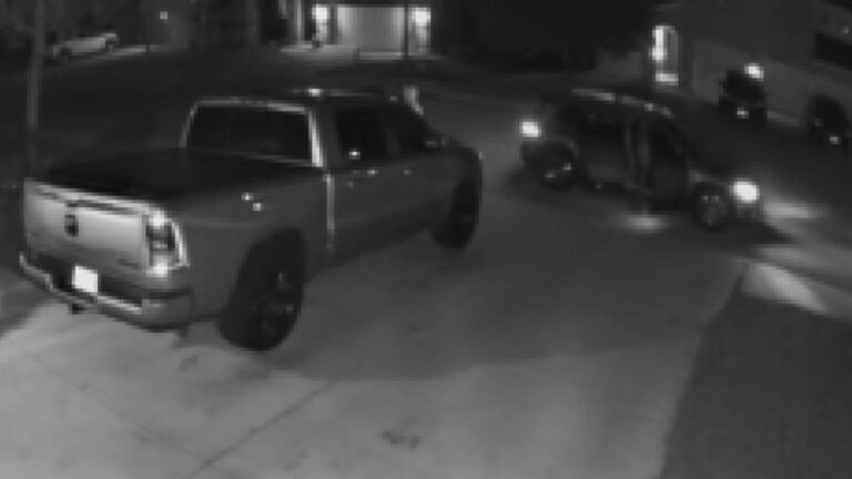 Thieves caught on camera stealing truck and equipment in san