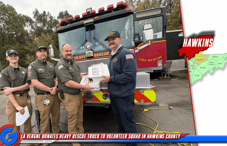 La Vergne Gifts Heavy Rescue Truck to Hawkins County Volunteer