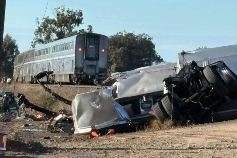 Tragic Collision: Truck Driver Fatally Injured in Amtrak Train Crash