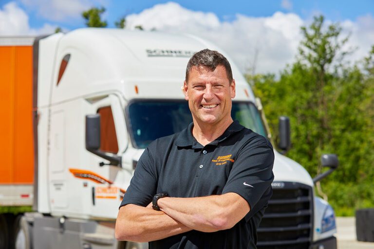 Greg Swift Celebrates 5 Million Miles with Schneider