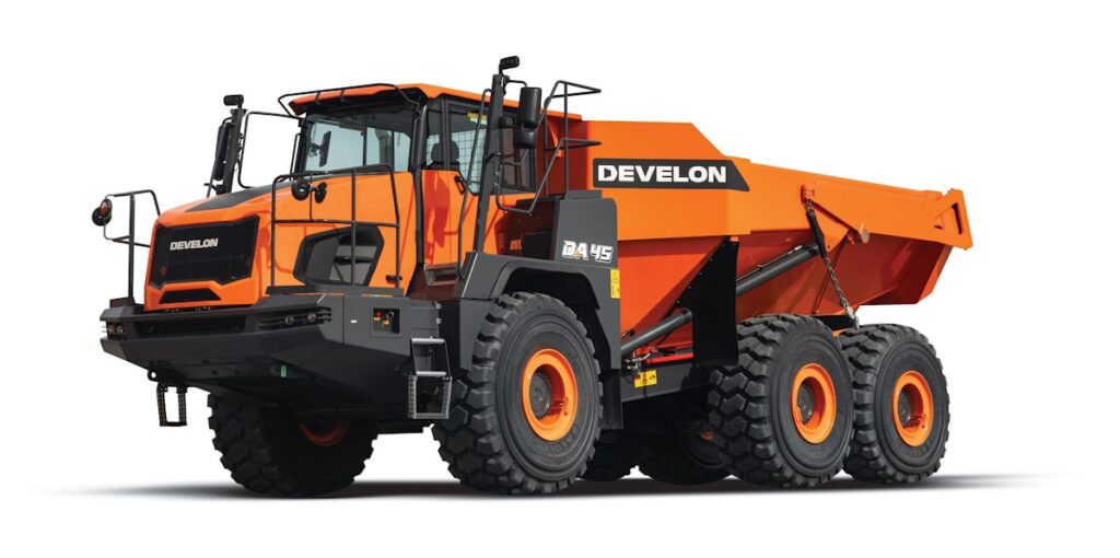 Develon Unveils Its Biggest Articulated Dump Truck Yet: the DA45