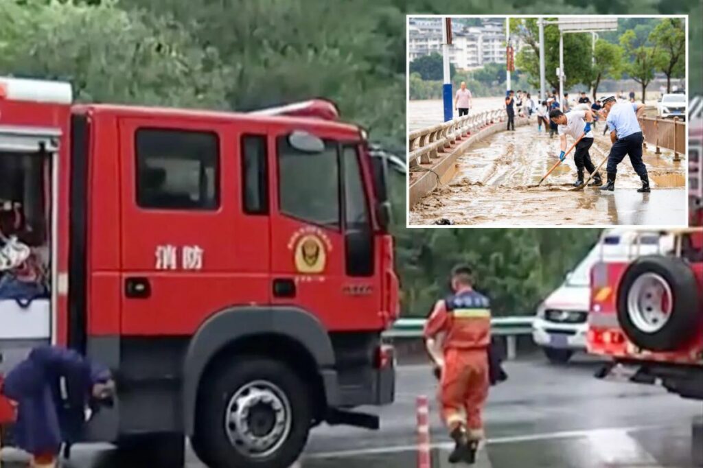 Truck Driver Teeters on Edge of Collapsed Bridge Truck Driver Teeters on Edge of Collapsed Bridge